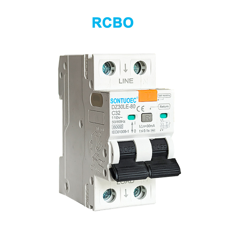2P ယိုစိမ့်မှုလက်ရှိ circuit breaker 6ka iec61009.119.119.119 radbo