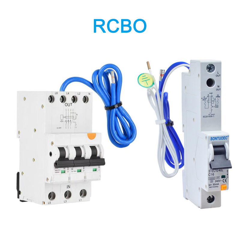6KA 3P + N ယိုစိမ့်သောတိုက်နယ် Breaker A (AC) RCBO နှင့် cable ဖြင့်ရိုက်ပါ