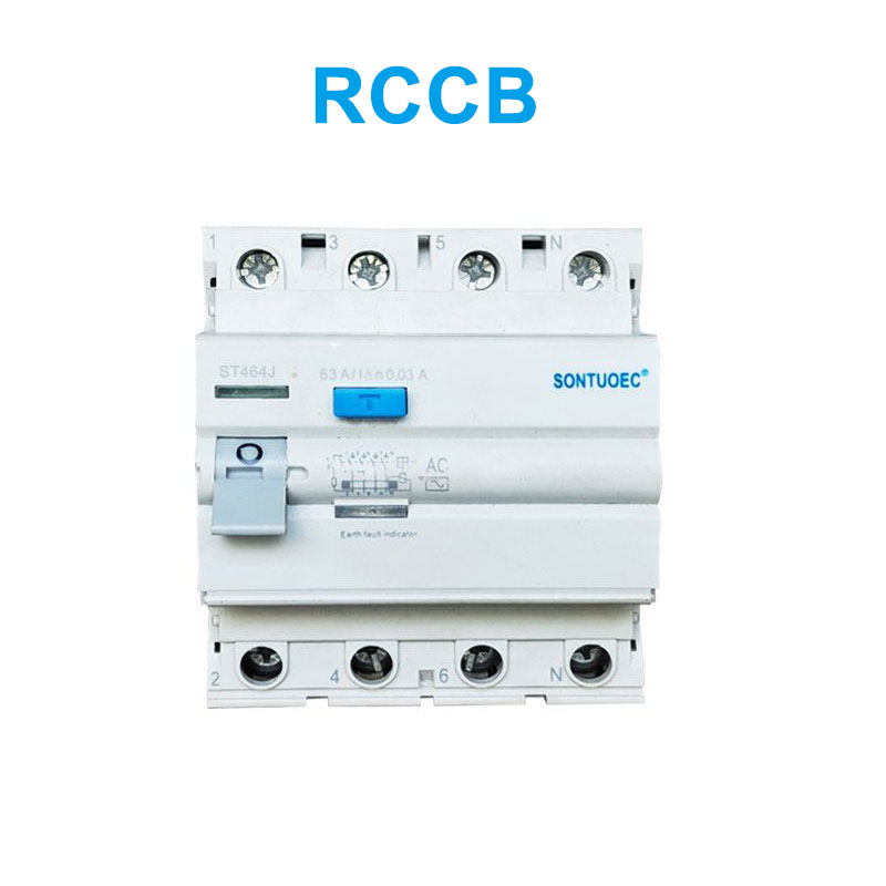 AC အမျိုးအစား Earth Electric Leakage Circuit Breaker သံလိုက် RCCB