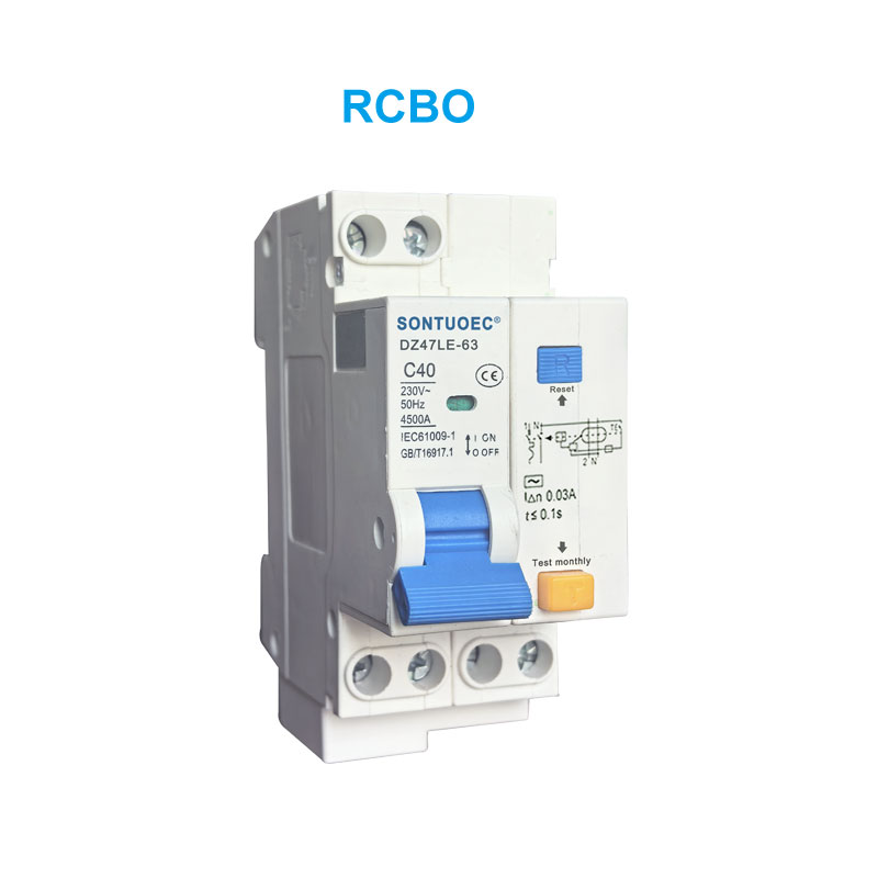 Dz47le-63 RCBO စီးရီးများ ယိုစိမ့်နေသော လက်ရှိ Circuit Breaker
