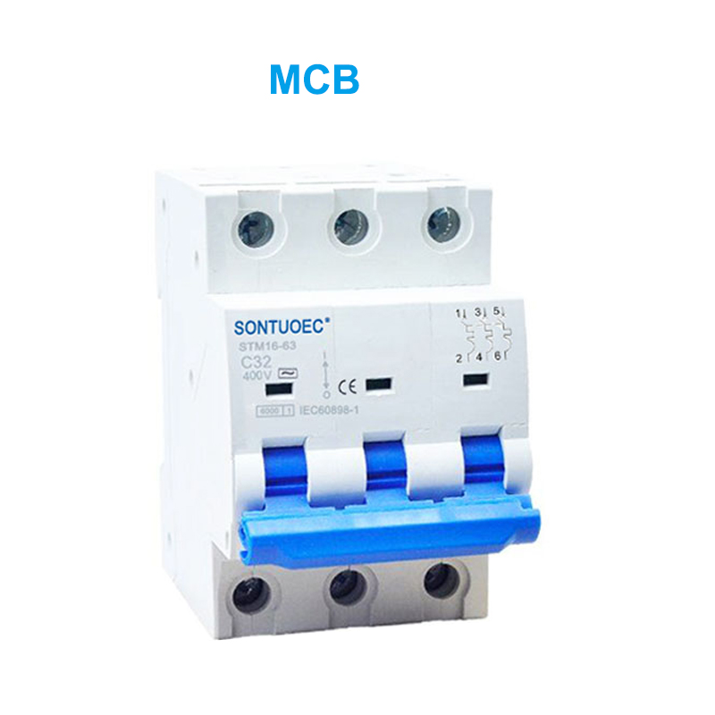stmm16-63 အသေးစား circuit breaker 6KA 1P 2P 3P 3P 4P မှ 230/400/400 / 400V MCB