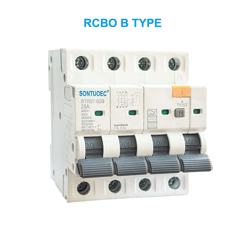 stroro7-63b RCBO B အမျိုးအစား 2P 4P 4P 4P 4P Residual circuit breaker