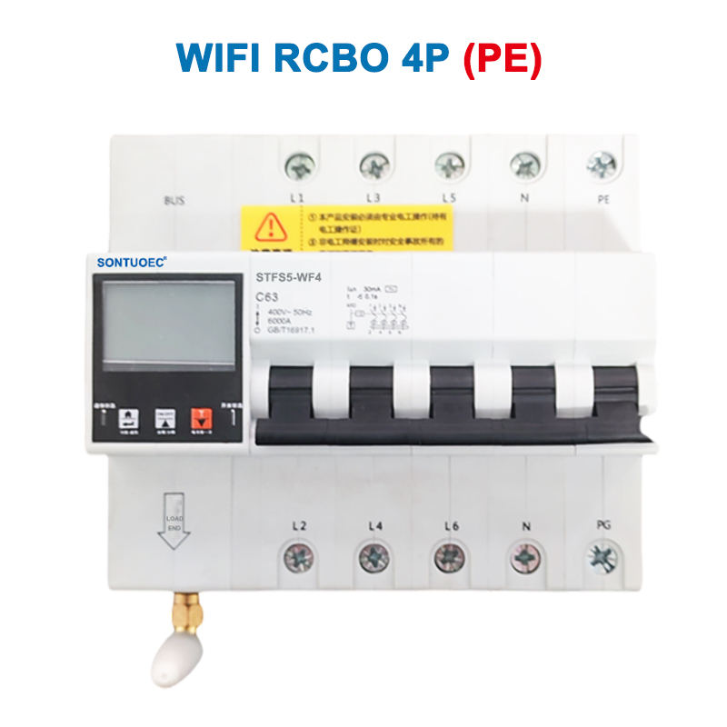WiFi stfs5-63 စီးရီးများ Multi functional iot Intelligents It Intelligent RCO Intelligent RCO Intelligent RCBER Circuit breaker